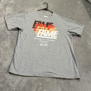 Hall of Fame Shirt Mens 2XL Gray Graphic Tee Officially Licensed Streetwear